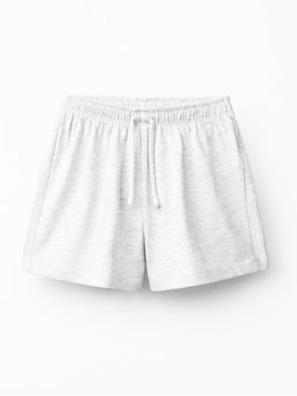 Zara Elastic Waist Drawstring Shorts - White - Small‎